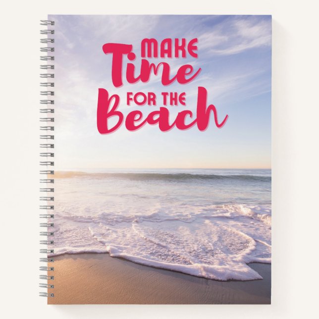 Carnet Prenez le temps de la plage (Devant)