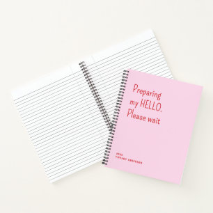 Carnet Préparation de mon bonjour Veuillez patienter Intr