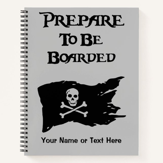 Carnet Préparez-vous à embarquer Black Pirate Flag (Devant)