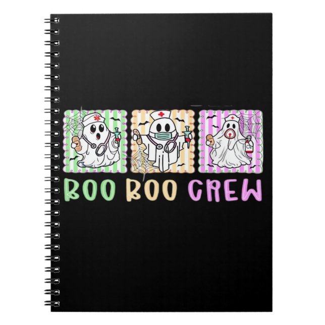 Carnet Preppy Boo Crew Nurse Halloween Costume Women Men  (Devant)