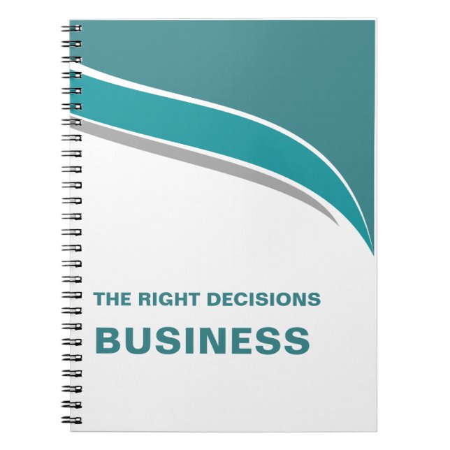 Carnet Présentation d'entreprise Simple Modern Decisions (Devant)