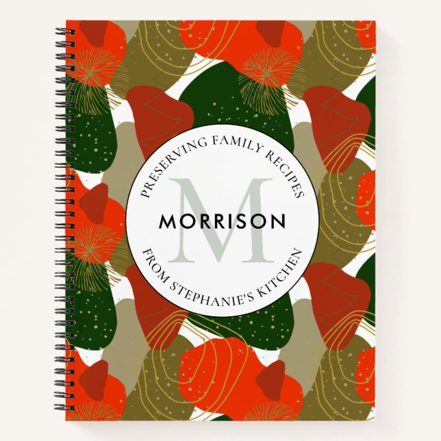 Carnet Préserver les recettes familiales Recette de vacan (Devant)