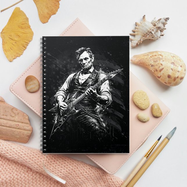 Carnet President Abraham Lincoln Playing Guitar (Créateur téléchargé)