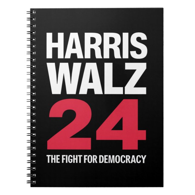 Carnet Présidente élue Kamala Harris & Tim Walz 2024  (Devant)