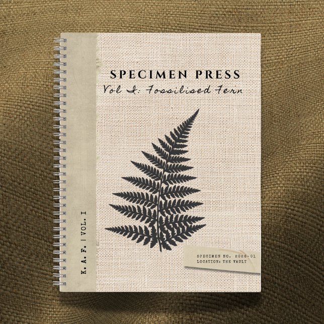 Carnet Presse de spécimen : Aspect organique de lin de fo (Créateur téléchargé)