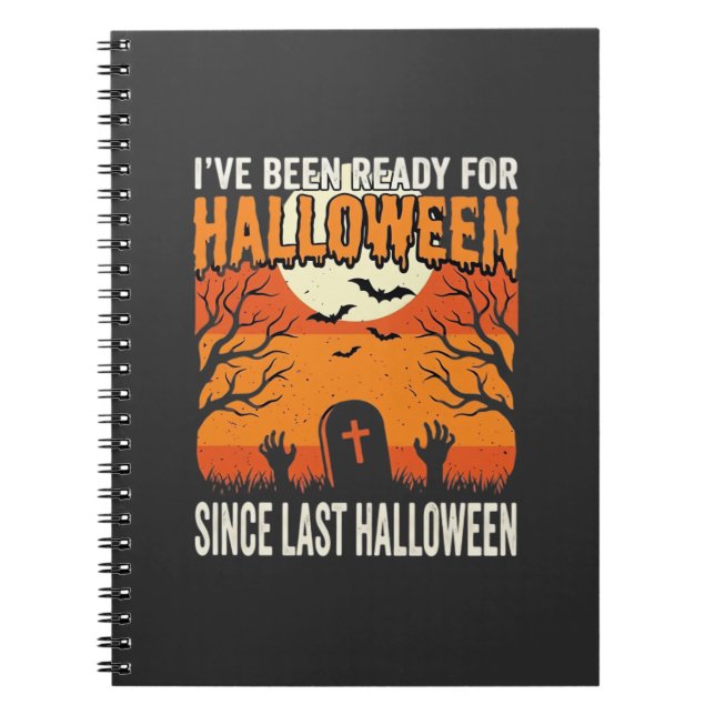 Carnet Prêt pour la conception de cimetière d'Halloween_1 (Devant)