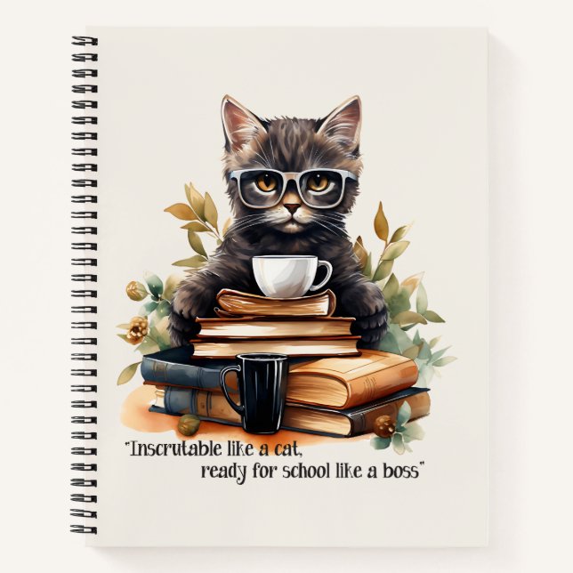 Carnet Prêt Pour L'École Comme Un Patron (Devant)