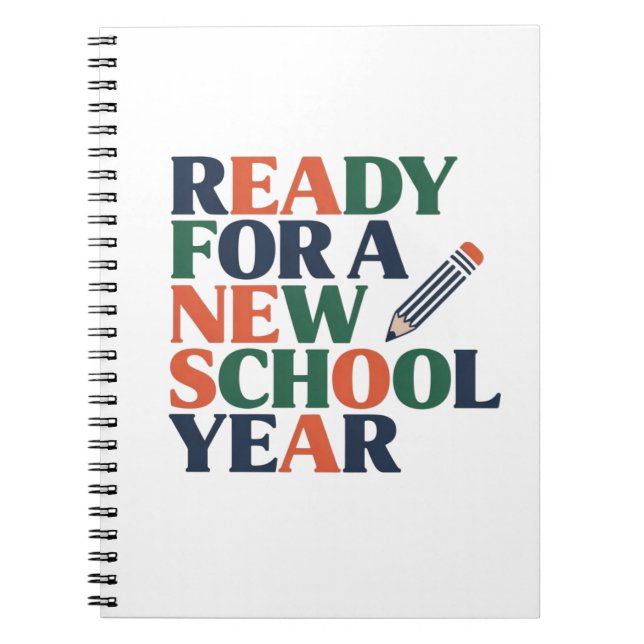 Carnet Prêt pour une Nouvelle Année Scolaire (Devant)