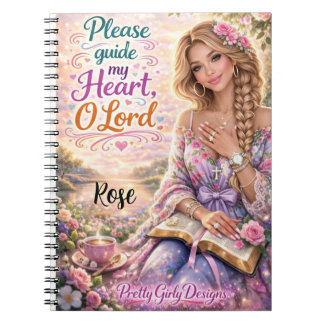 Carnet Pretty Girly Inspirational Floral Christian Bible