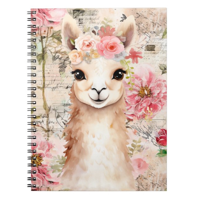Carnet Pretty Llama Notebook (Devant)