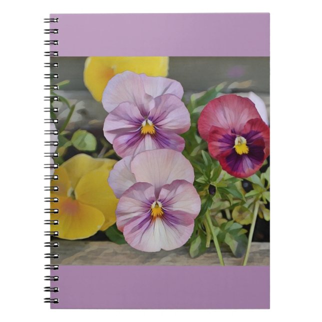Carnet Pretty Pansy (Devant)