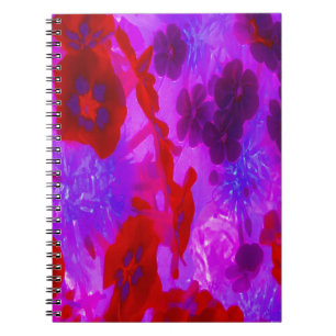 Carnet Pretty Purple and Red Garden Phlox Flowers