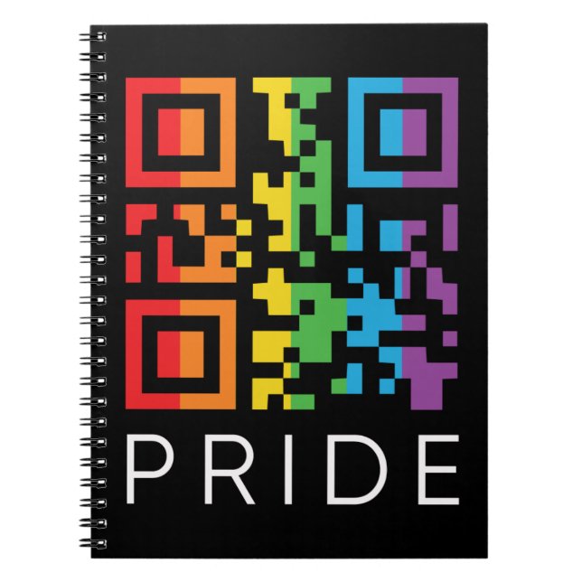 Carnet Pride Rainbow QR Code LGBTQIA+ (Devant)