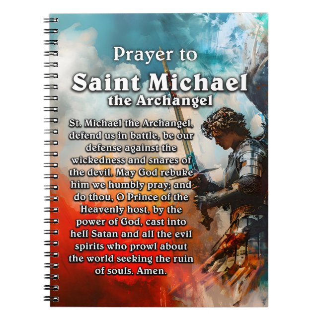Carnet Prière à Saint Michel l'Archange (Devant)