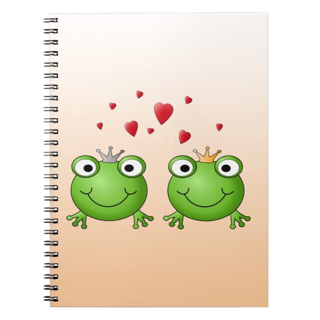 Carnet Prince de grenouille et princesse de grenouille, (Devant)