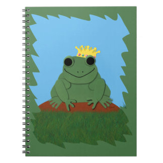 Carnet Prince de grenouille lunaire avec couronne