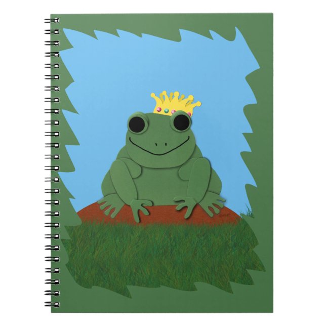 Carnet Prince de grenouille lunaire avec couronne (Devant)