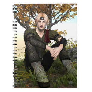 Carnet Prince de la forêt de fantaisie d'automne Portrait