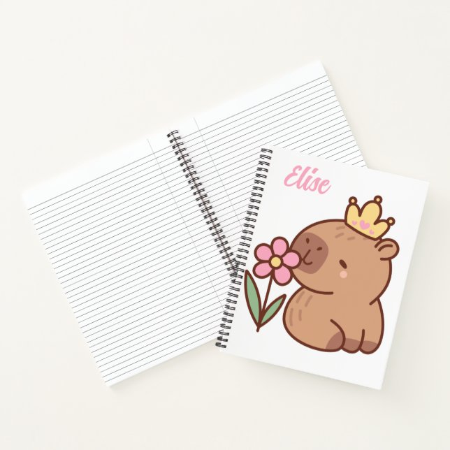 Carnet Princesse capybara (Intérieur)