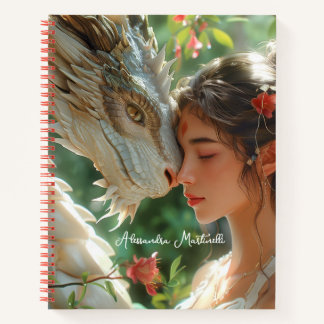 Carnet Princesse Dragon Fantaisie Personnalisée