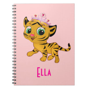 Carnet Princesse personnalisée Tigress Notebook de tigre