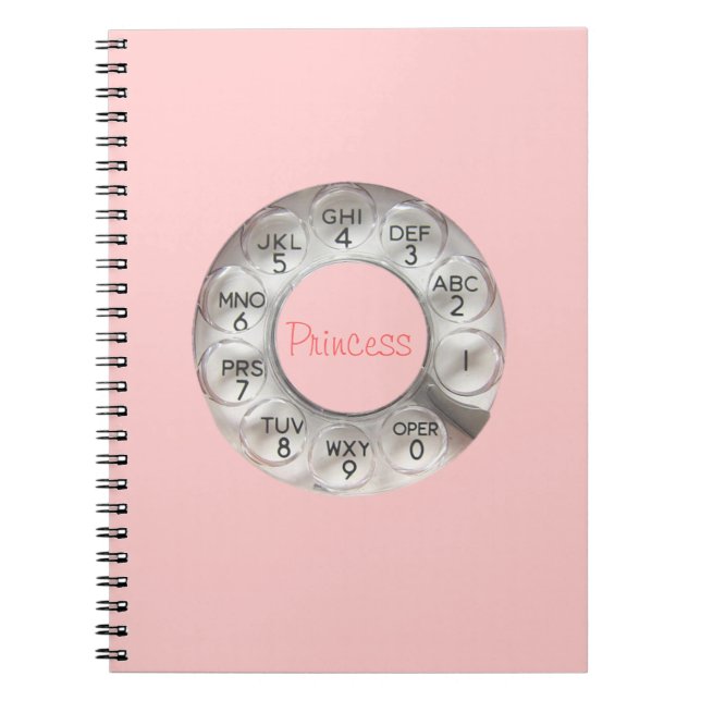 Carnet Princesse Rotary Phone Notebook (Devant)