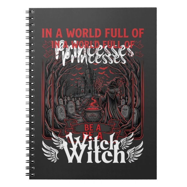 Carnet Princesses Sorcière Halloween Château Chaudron Tom (Devant)