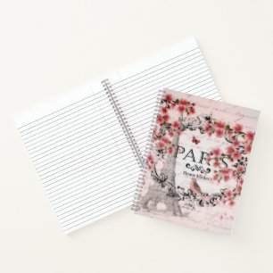 Carnet Printemps rose Paris