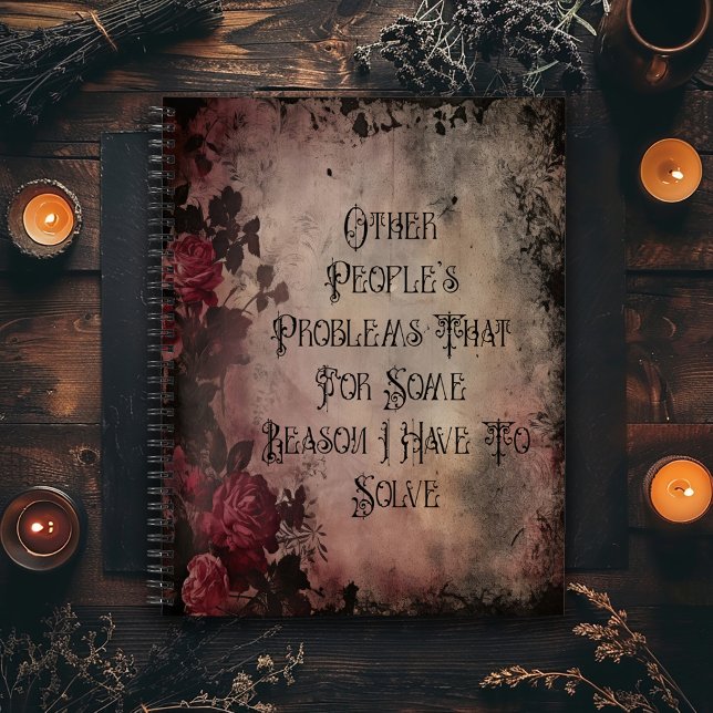 Carnet Problèmes d'autres personnes Dark Gothic (Créateur téléchargé)