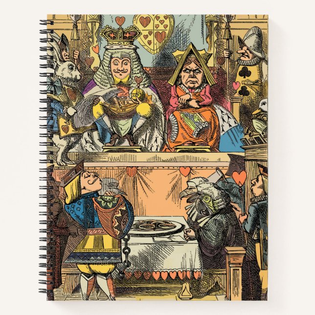 Carnet Procès d'Alice, le valet de cœur vintage (Devant)