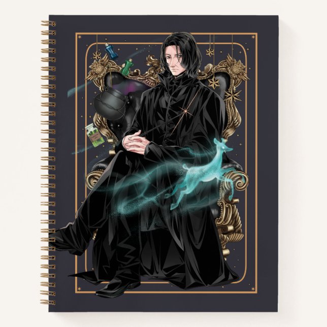 Carnet Professeur Anime Severus Snape assis (Devant)