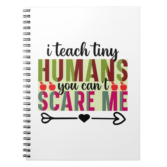 Carnet Professeur Art I Enseigner Minuscules Humains (Devant)