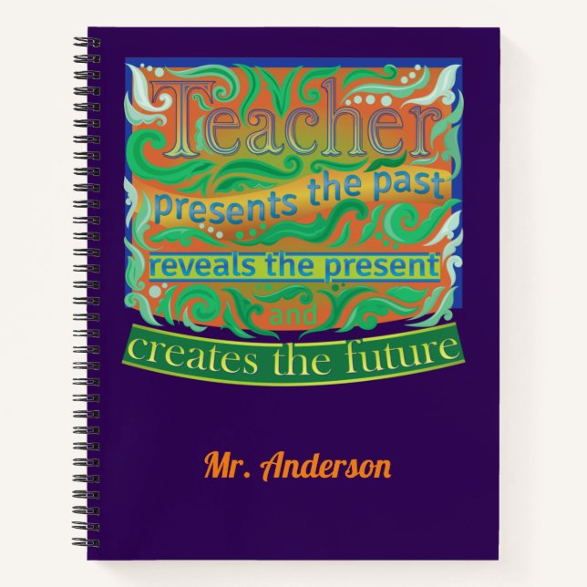 Carnet Professeur créer le futur / Appréciation de l'ense (Devant)