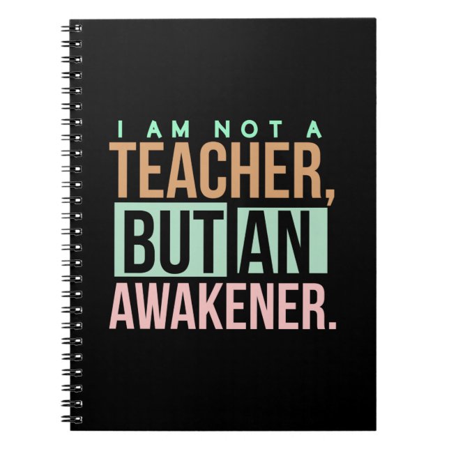Carnet Professeur d'art enseignant An Awakener (Devant)