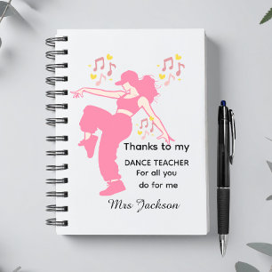 Carnet Professeur de danse personnalisé, appréciation de