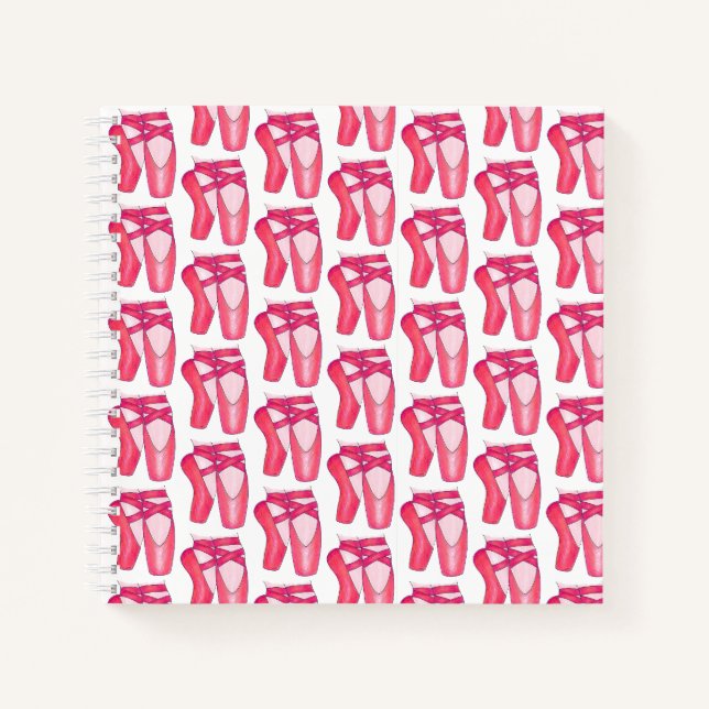 Carnet Professeur de danse personnalisé Ballet rose Point (Devant)