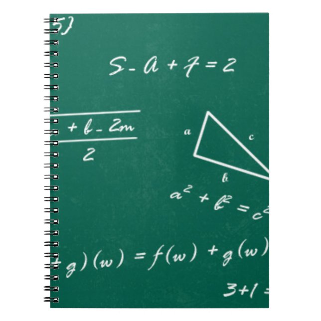 Carnet professeur de mathématiques algebra geek (Devant)