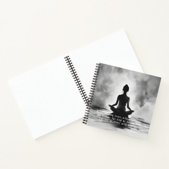 Carnet Professeur de méditation de yoga Pose du lotus Pei (Intérieur)