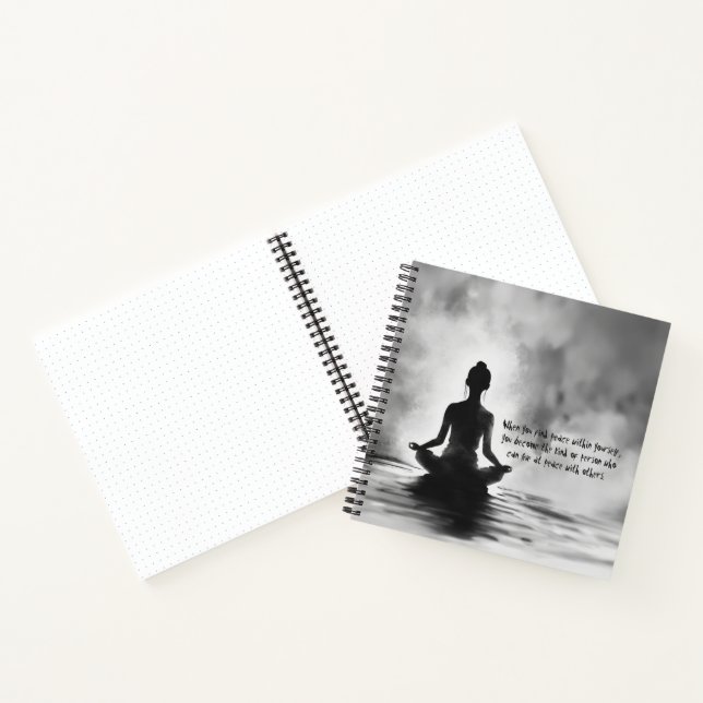 Carnet Professeur de méditation de yoga Pose du lotus Pei (Intérieur)