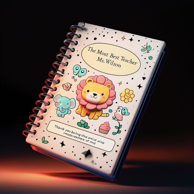 Carnet Professeur de Merci personnalisé (Créateur téléchargé)