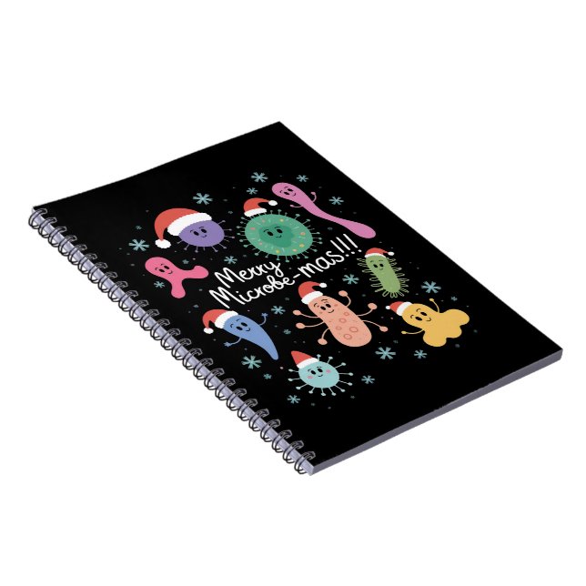 Carnet Professeur de microbiologie de Noël Microbe Scienc (Côté Droit)
