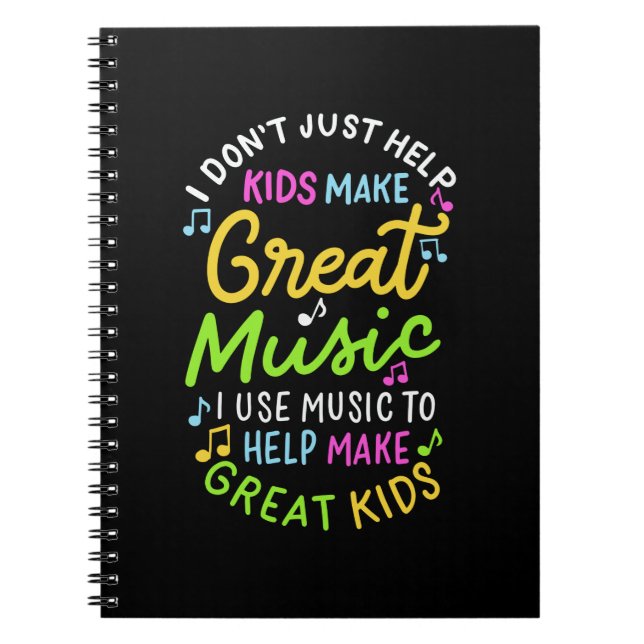 Carnet Professeur de Musique - Aide aux Enfants pour Fair (Devant)