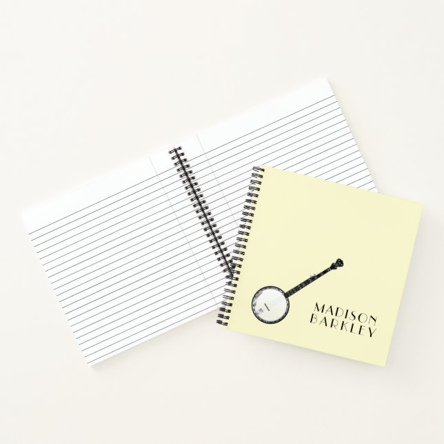 Carnet Professeur de musique de Banjo (Intérieur)