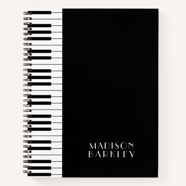 Carnet Professeur de musique de piano (Devant)