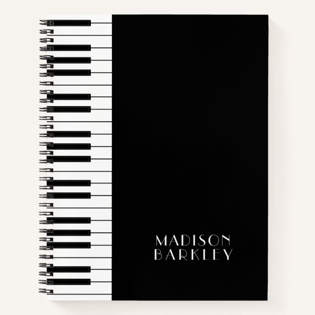 Carnet Professeur de musique de piano (Devant)