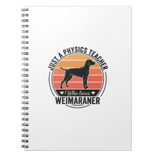 Carnet Professeur de physique aime conception de chien We