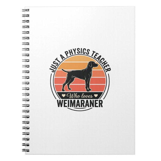 Carnet Professeur de physique aime conception de chien We (Devant)