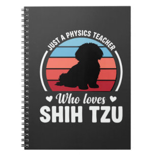 Carnet Professeur de physique amateur de chien Shih Tzu