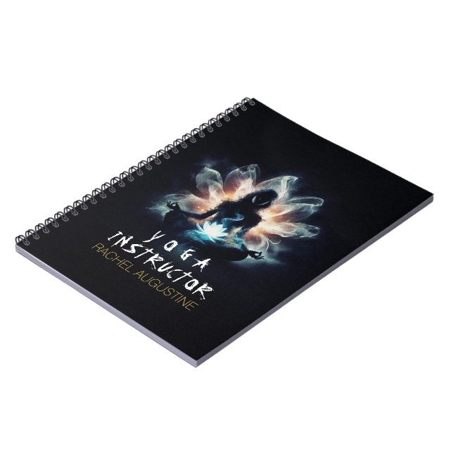 Carnet Professeur de Yoga Méditation Pose Brume Lumineuse (Côté gauche)