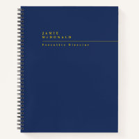Professionnel d'affaires Moderne Bleu Nuit et Or